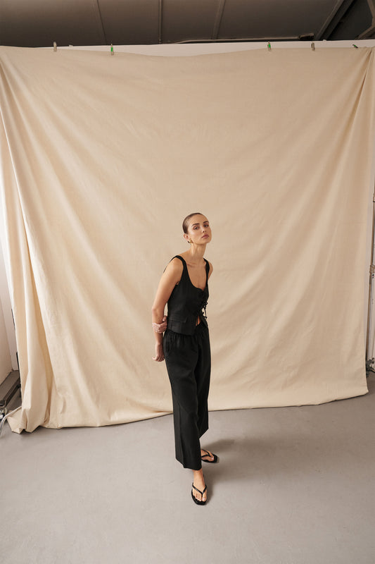 LIA TROUSERS - BLACK