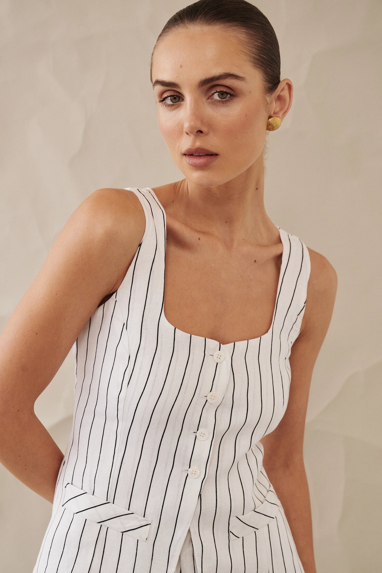 AYA WAISTCOAT - STRIPE