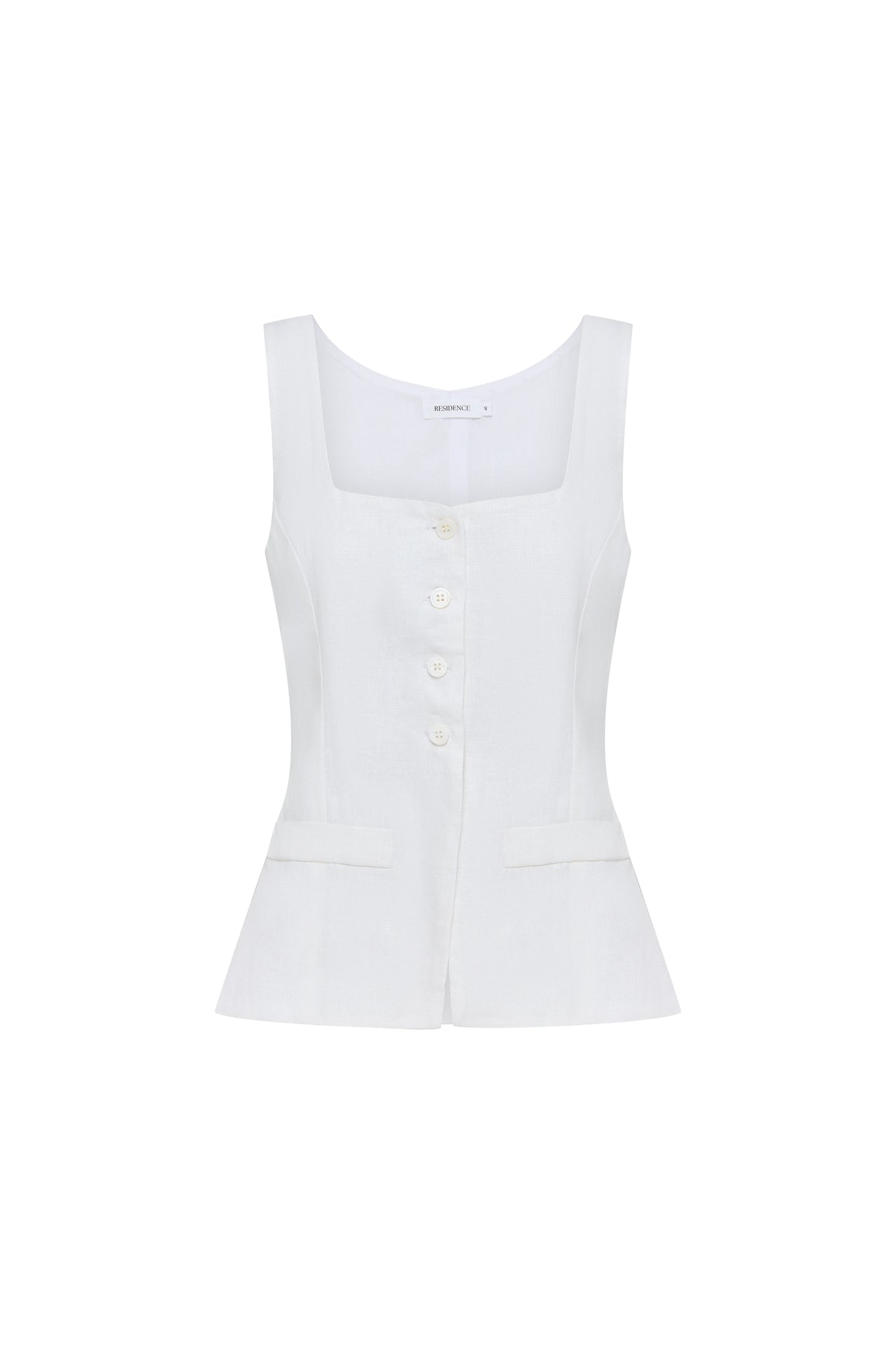 AYA WAISTCOAT - WHITE