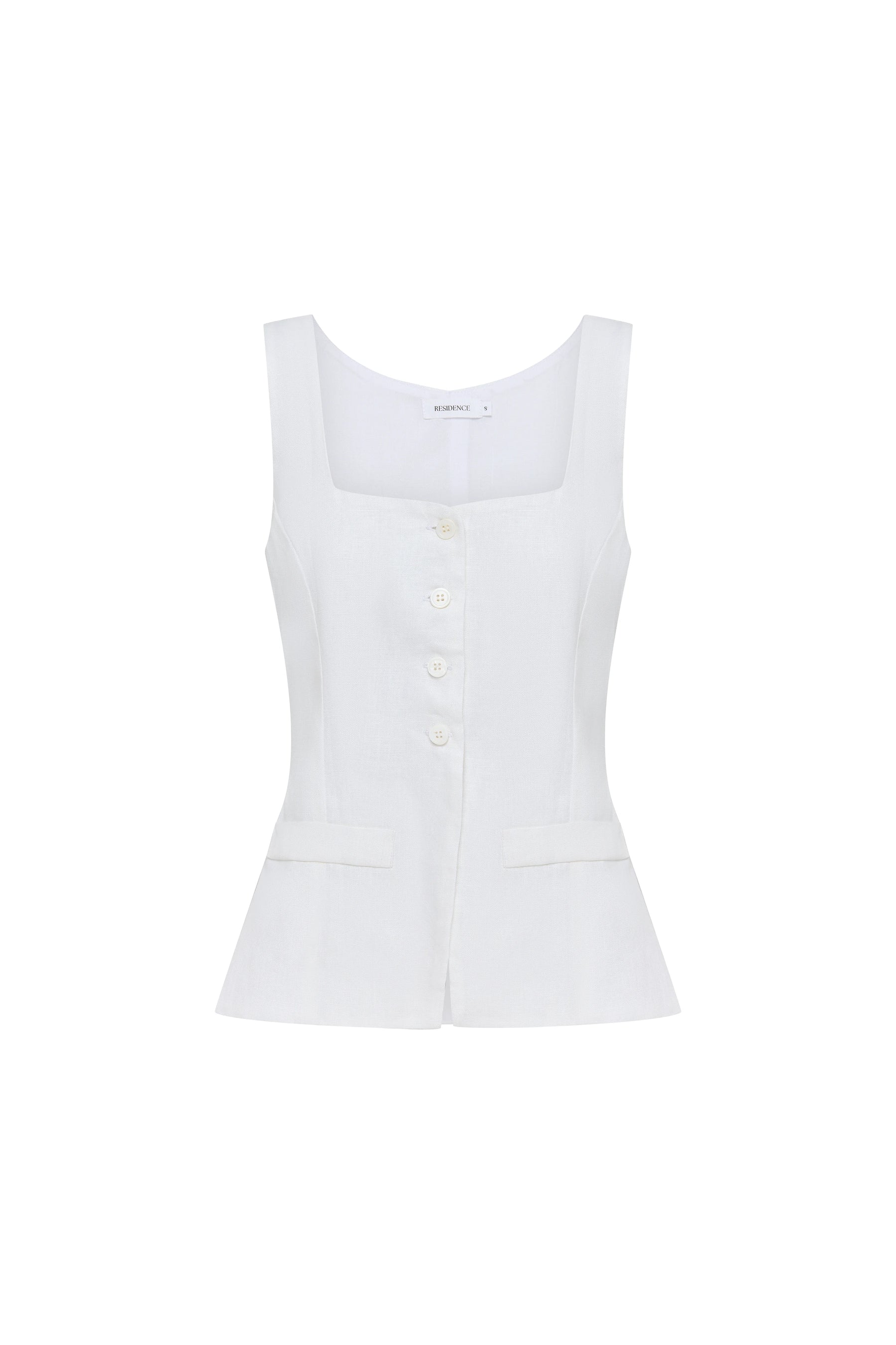 AYA WAISTCOAT - WHITE
