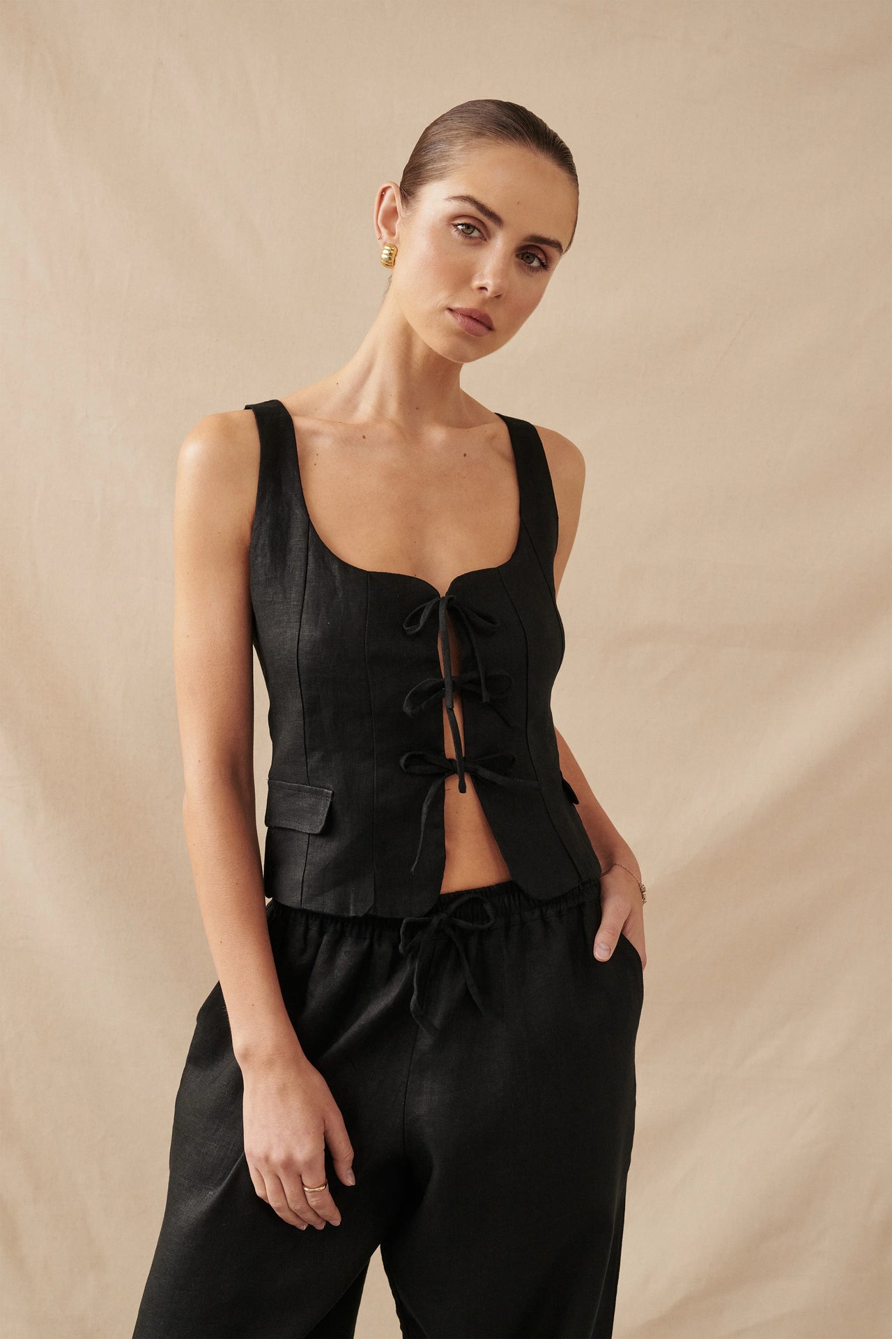 MAYA CAMI - BLACK