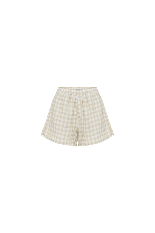 ROA LINEN SHORTS - GINGHAM