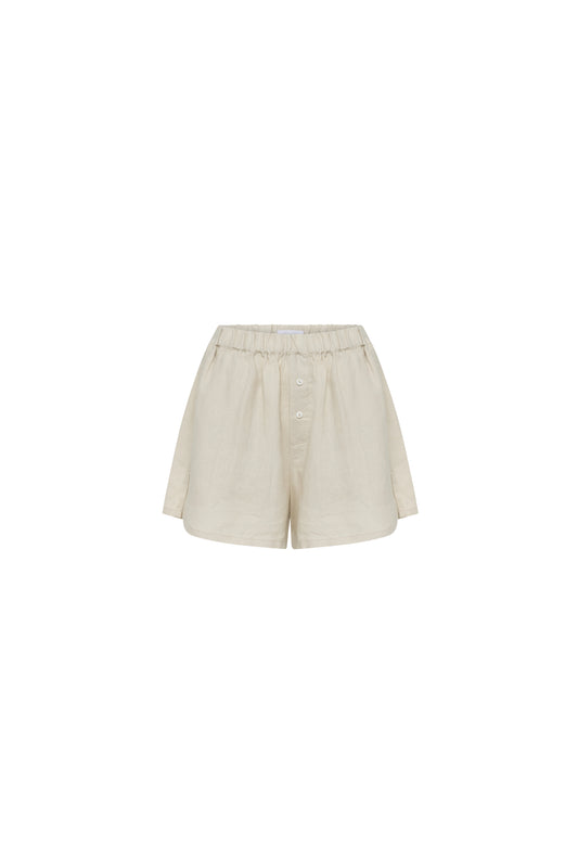 ROA LINEN SHORTS - OAT
