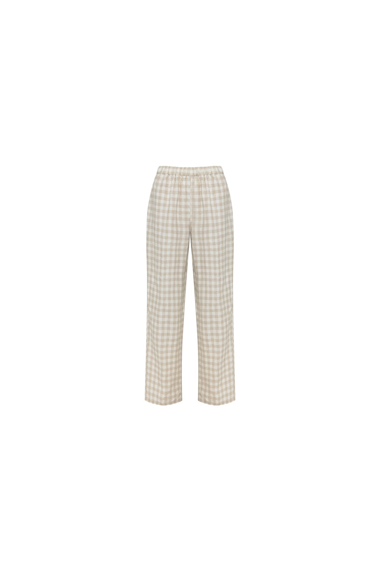 ROA LINEN TROUSERS - GINGHAM