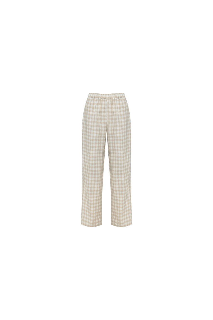 ROA LINEN TROUSERS - GINGHAM