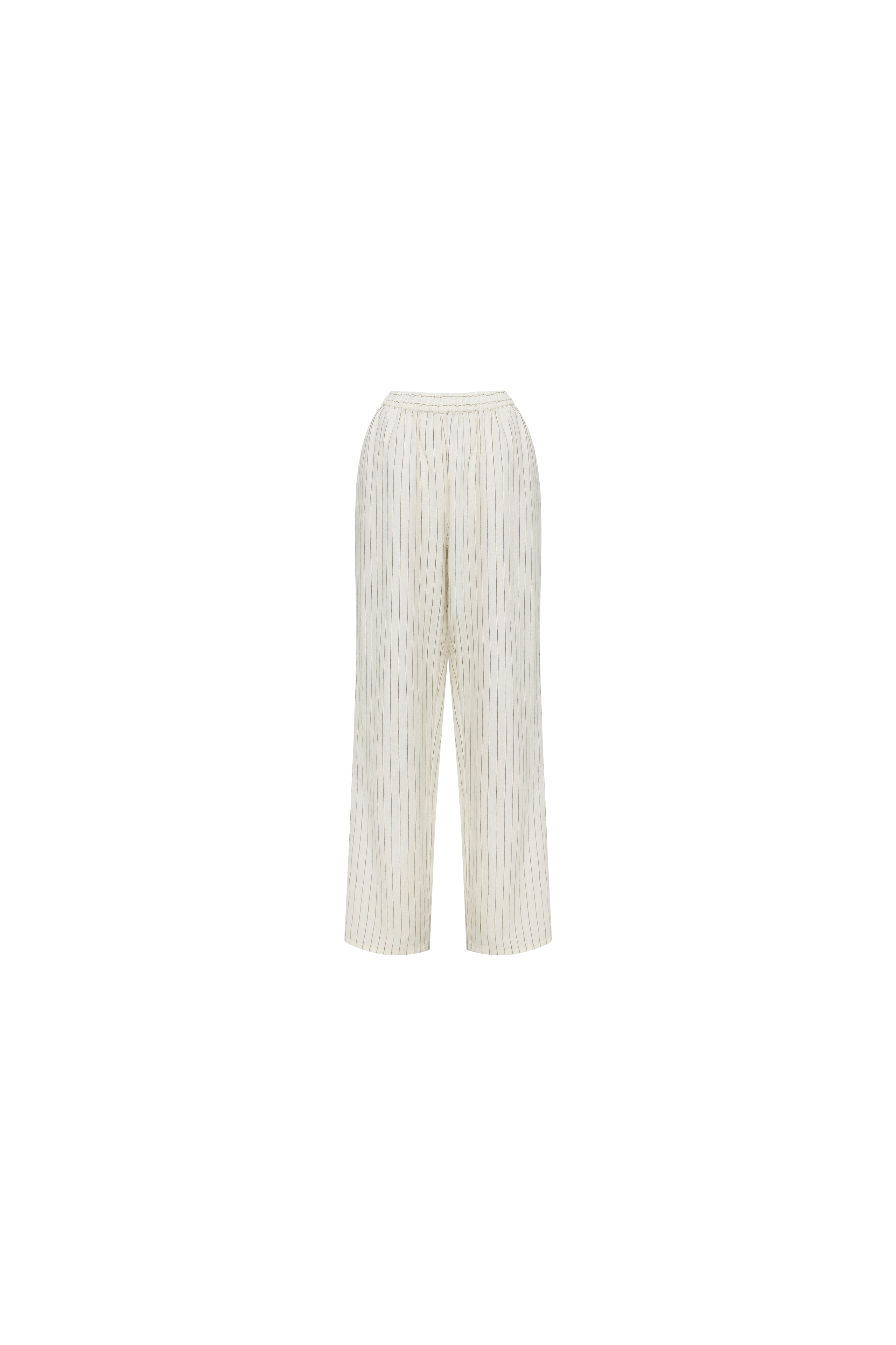 ROA LINEN SET - OLIVE STRIPE